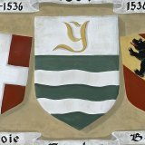 Le panneau armorié qui sera installé lundi au château d'Yverdon-les-Bains et officiellement inauguré mardi, représente les écus d'Yverdon (1804) au centre, de Savoie (1259-1536) à gauche et de Berne (1536-1798) à droite, sur un fond beige foncé....